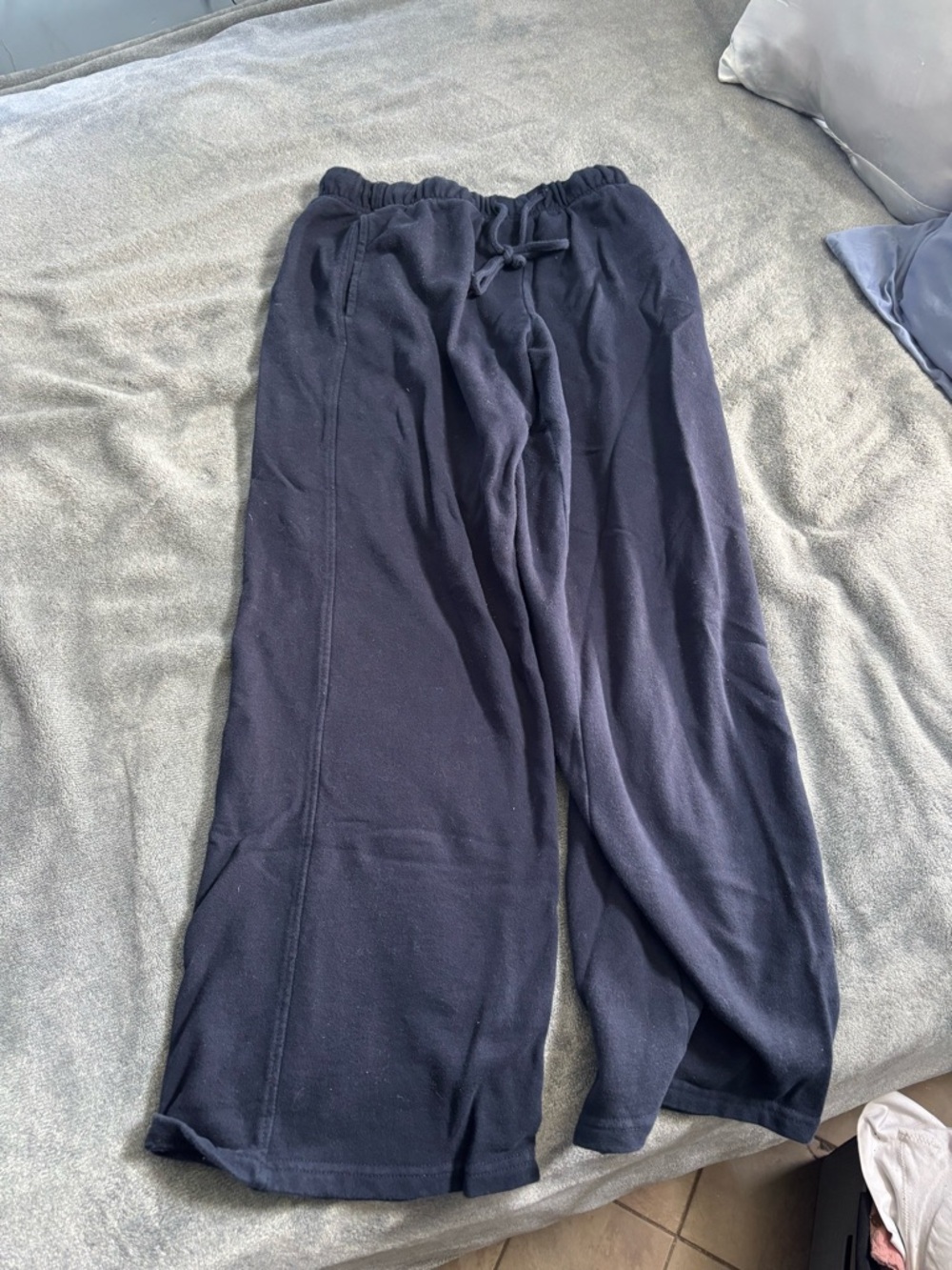 Sunday Navy Elastic Waist Lounge Pants